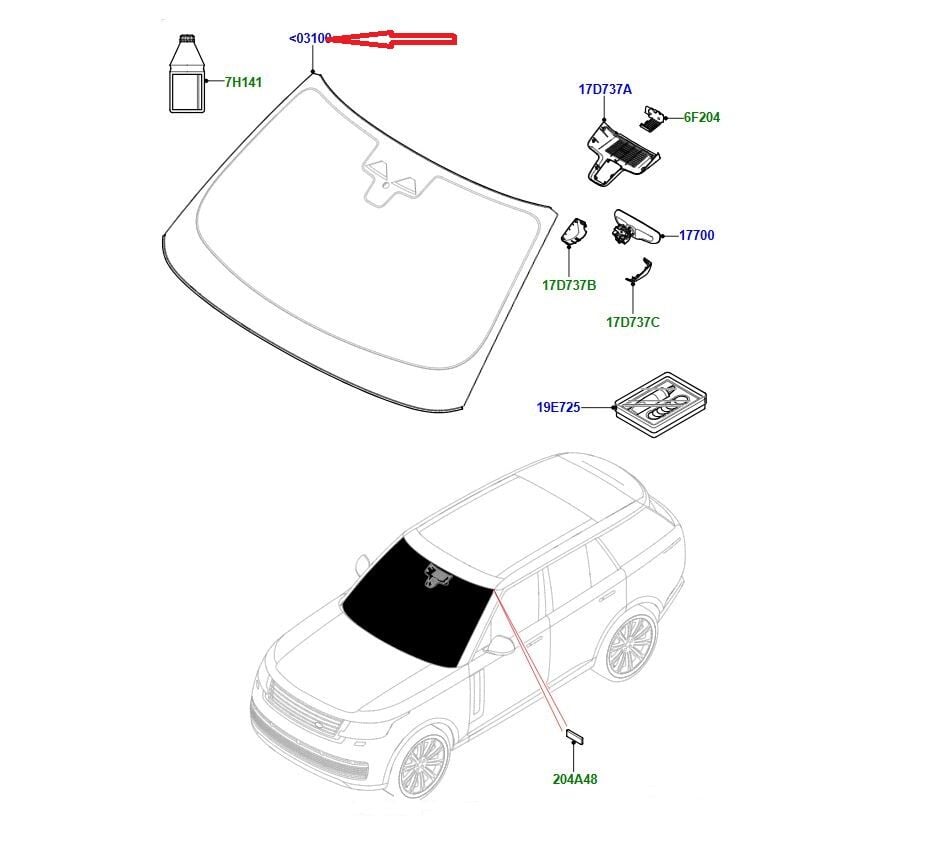 LR184853 Ön Cam Range Rover